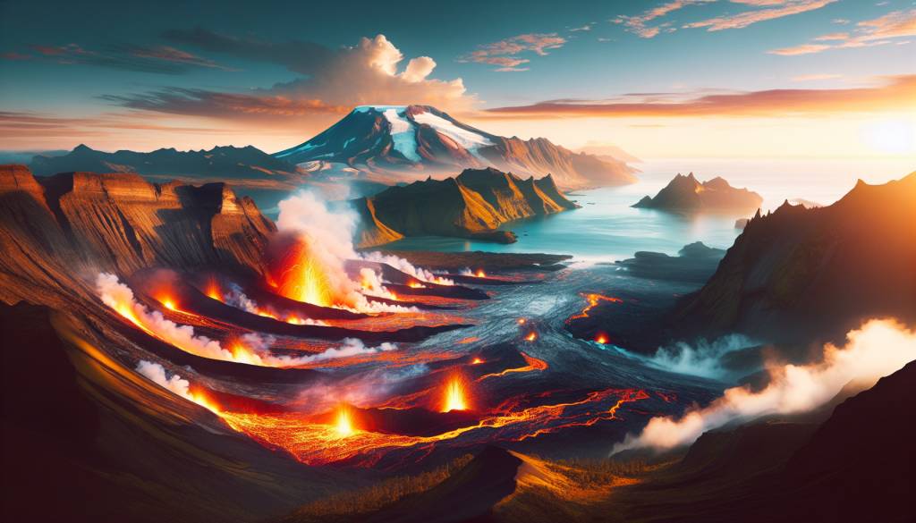 Le Piton de la Fournaise - Île de la Réunion, un volcan toujours actif